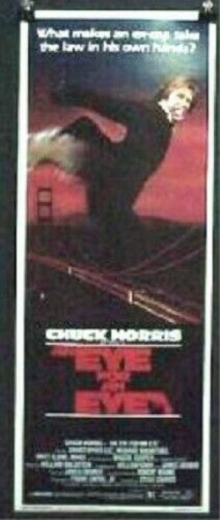 Eye For An Eye 14x36 Rolled Movie Poster 1981 Insert Chuck Norris
