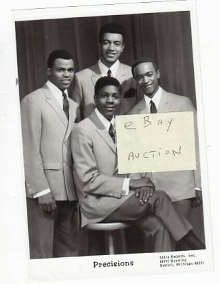 The Precisions - Vintage 5x7 Glossy - Music Photo Picture R&b Soul