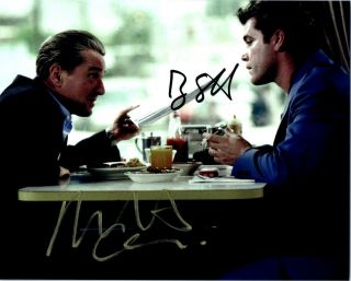Robert Deniro Ray Liotta Autographed 8x10 Photo Signed Picture,