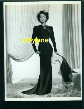 Marsha Hunt Vintage 8x10 Photo By Apger In Gown Designed By Howard Shoup 1942