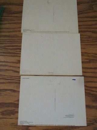 3 Vintage 1982 The Three Stooges Comedy Postcards Larry Mo Curly 5