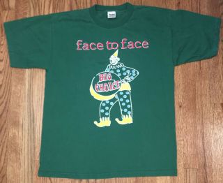 Vintage 1995 Face To Face Big Choice Concert Tour Shirt Xl Punk Circus Liquor