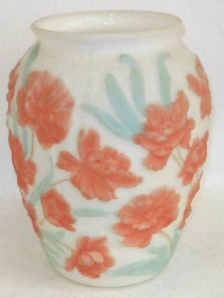 Phoenix Consolidated Art Glass Large Poppy Vase Colors