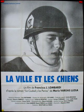 La Ciudad Y Los Perros - Lombardi - Llosa / 1985 French Poster 47x63 "