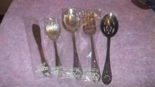 Gorham " Royal Lily " 5pc Serving Set Silver Plate 4 Still In Bag