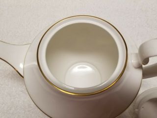 Aynsley Famille Rose Bone China Teapot Gold Trim England 6