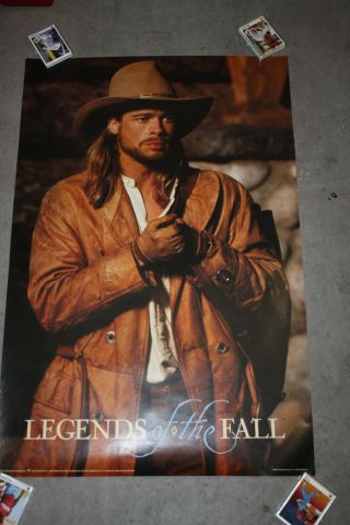 Legends Of The Fall Movie Poster Brad Pitt 23x35 Rare