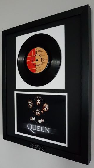 Queen Vinyl Record Bohemian Rhapsody Plaque - Certificate - Very Rare