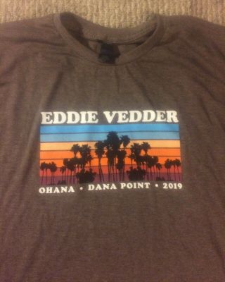 Eddie Vedder Ohana Festival 2019 Tshirt Xl Extra Large 1 Of 3 Designs Pearl Jam