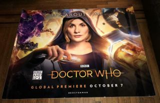 Bbc America Tv Doctor Who 2018 5ft Subway Poster Jodie Whittaker 13th Doctor