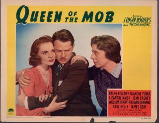 Jeanne Cagney William Henry Queen Of The Mob Orig 1940 Lobby Card Lc2470