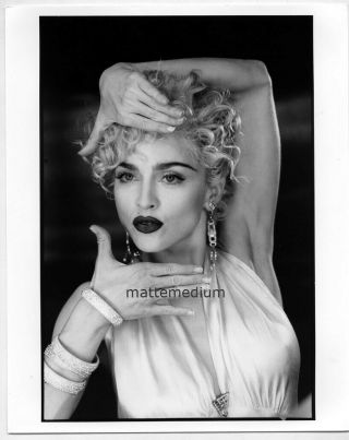 M14d Madonna Vogue Video - Vintage 1990s Black White 8x10 Photo =david Fincher=