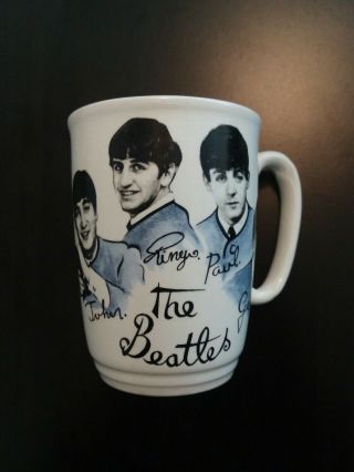 Vintage The Beatles Photo Coffee Mug Authentic From England