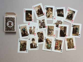 Vintage 1970’s Cbs Television Playing Card Deck - Each Card Pictures Tv Shows