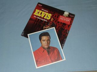1969 " From Elvis In Memphis " Lp W/sticker & Bonus Photo