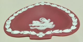 Rare Antique Wedgwood Crimson Jasper Dip Jasperware Trinket Tray 4
