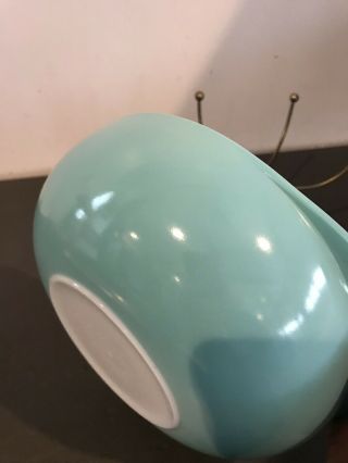 Pyrex Ghetto UFO Turquoise 2 Quart Casserole 024 Wrong Lid And Missing An Arm 6