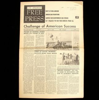 1966 Timothy Leary Lsd Millbrook Raid Los Angeles Press L,  A.  Newspaper