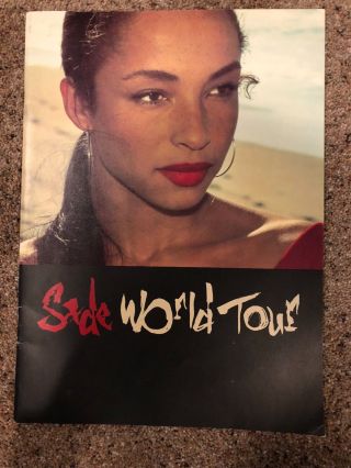 Sade 1988 Stronger Than Pride World Tour Concert Program Book / Vg 2 Ex