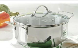 Princess House Heritage Stainless Steel Classic 4qt Casserole