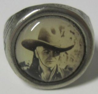 Hopalong Cassidy Adjustable Metal Ring Movie & Tv Western Cowboy