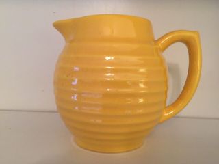 Bauer Pottery Yellow Ring Ware Rare 3 Quart Pitcher Buy - It - Now