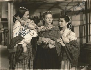 Gone With The Wind Signed - By Ric Holt,  Evelyn Keyes & Ann Rutherford - Scarce