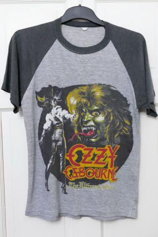 Ozzy Osbourne Ultimate Sin 1986 World Tour Vintage Tee Shirt.
