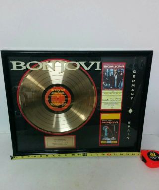 Bon Jovi Platinum Lp " Keep The Faith Tour " 1993 Tickets.