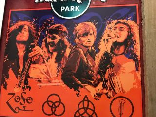Led Zeppelin Hard Rock Ride Park Poster Robert Plant,  Jimmy Page John Paul 2