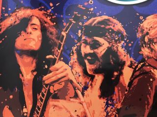 Led Zeppelin Hard Rock Ride Park Poster Robert Plant,  Jimmy Page John Paul 5