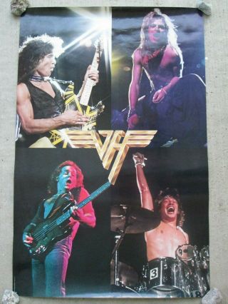 Vintage 1980 Van Halen Productions " Van Halen " Music Poster 23 " X35 "