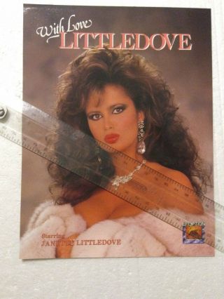 Janette Littledove In With Love Littledove Video Promo Ad Slick Poster Pornstar
