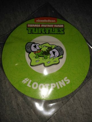 Lootcrate Exclusive Mutant Ninja Turtle Baby Mike In Toxins Pin Collectible