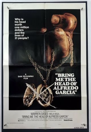 Head Of Alfredo Garcia Movie Poster (fine) One Sheet 1974 Warren Oates 4087