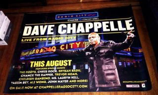 Dave Chappelle In Concert Radio City Music Hall Ny 5ft Subway Poster 2017