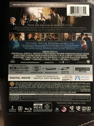 Fantastic Beasts Crimes of Grindelwald 4K UHD/3D/Blu - ray Steelbook™ Bestbuy 2