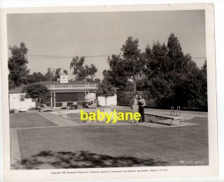 Jack Benny Mary Livingston 8x10 Photo 1939 At Home By Swimming Pool