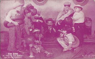 Our Gang " Seeing The World " Hal Roach " Rascals " - Movie 1920s Arcade/exhibiit Card