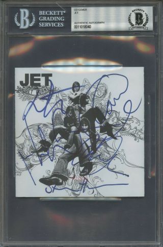 8040 Jet Signed Cd Cover Auto Autograph Beckett Bgs