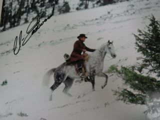 Clint Eastwood Signed " Pale Rider " Western Photo