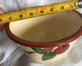 3 Vintage 50 s Franciscan Ware USA Apple 3 Nesting Nested Mixing Bowls 6