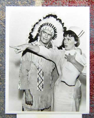 Bewitched Orig Abc Tv Press Photo Indian Dick York Eve Arden 