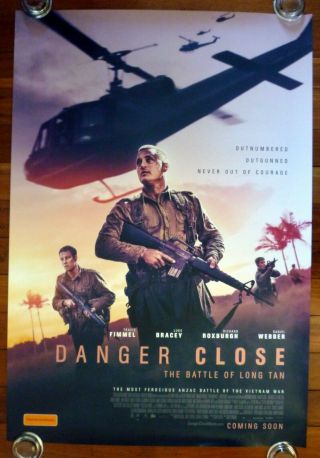 Danger Close Battle Long Tan 2019 Australian Adv One Sheet Movie Poster