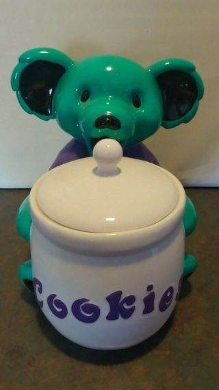 1999 Vandor Grateful Dead Green Bear Cookie Jar