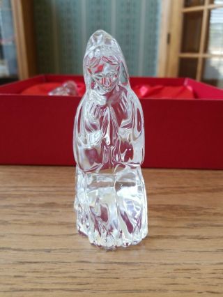 Irish Waterford Crystal 3 - Piece Holy Family Nativity Figurines Ireland 5