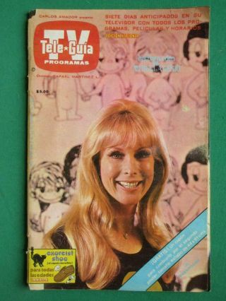 1976 Barbara Eden I Dream Of Jeannie Photo Cover Spanish Mexican Tv Guide