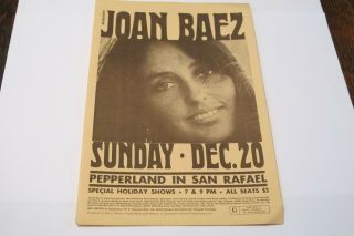An Hour With Joan Baez - Flyer