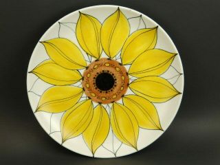 Mid Century Modern Arabia Finland Sun Rose Sunflower Serving Platter Chop Plate