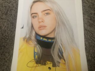 Billie Eilish Sexy Signed W/ Tamper Proof Holo Auto Autograph